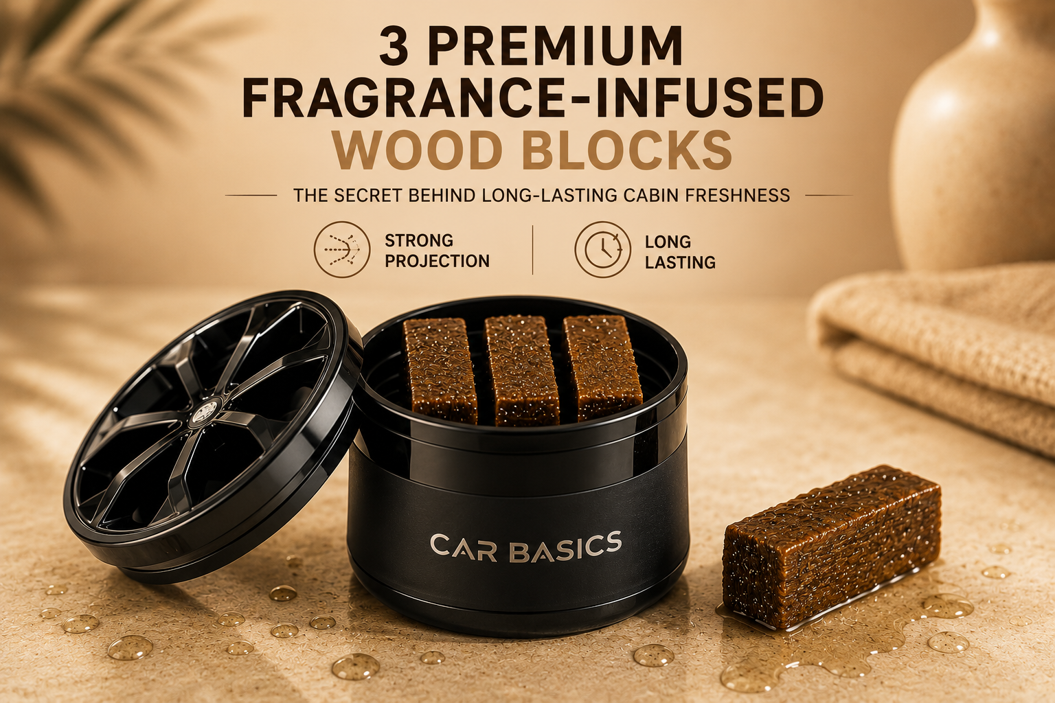 Signature Series- Fragrance Infused Wood Blocks Inside